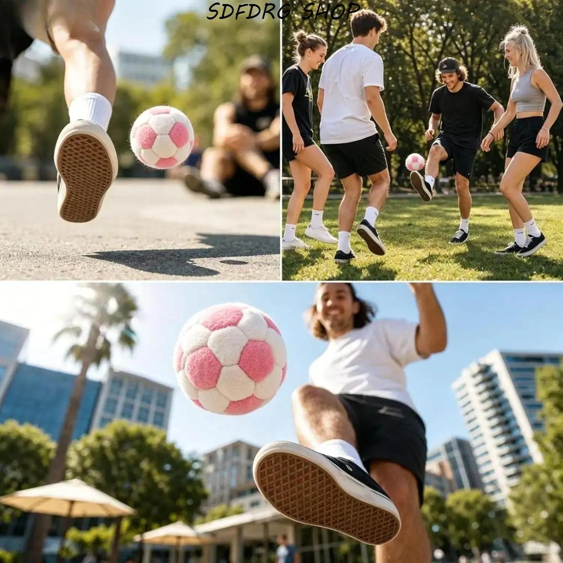 6-Pack 2.75” Plush Soccer Hacky Sacks for Kids & Adults – Soft Fleece Footbags, Y2K Nostalgia Skill Toys, Outdoor Summer Camp Game, Juggling Balls, Party Favors, Coordination & Sports Fun