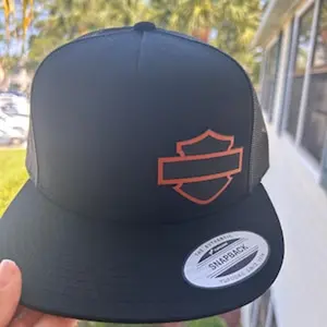 Baaarand Shield SnapBack Hat, Embroidered Hat, Cotton Mesh Back Hat Ver1