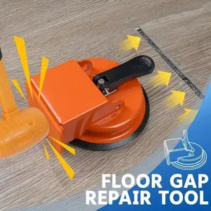 Iron Floor Gap Repair Suction Cup Tool Set, Includes 3 Hammer Pads & Hammer, 3 Transparent Auxiliary Floor Mats, Flooring Maintenance Kit, Hand Tools