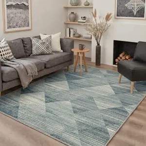 【Deals For You Days】BEIMO Rug – Pet Friendly, Non-Slip, Soft, Machine Washable Floor Carpet, Area Rug Perfect for Living Room, Bedroom, Kitchen, Hallway, Stylish Home Interior ,ARP3217-TEAL MARBLE