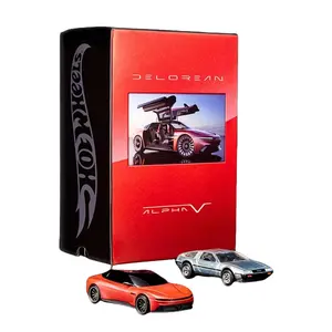 Hot Wheels RLC Collectible DeLorean DMC-12 Diecast Metal Car - 1:64 Scale Model Replica, Full-Metal Base