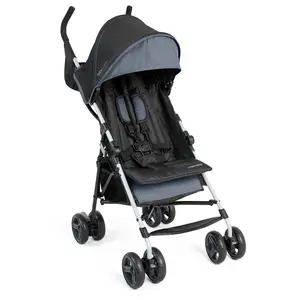 Ingenuity 3D Mini Convenience Stroller, Lightweight Umbrella Stroller with Storage Basket - Slate