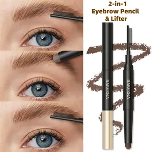 Barvena Dual-Ended Eyebrow Pencil & Lifting Pen, Eyebrow Makeup Products, Waterproof Long-Lasting Makeup, Non-Toxic Formula, Natural Look, Time-Saving Design