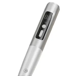 USB Rechargeable Beauty Pen with Smart LCD Display - 9 or 15 - Level Adjustment for Personalized Skin Care & Precision Tweezers for Gentle Treatment