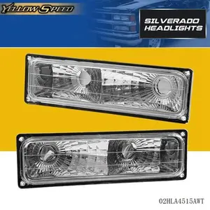 Pair of Automotive Bumper Parking & Turn Signal Lamps for 1988-1998 Silverado Truck Pickup Light Bar Car Led Light Bar
