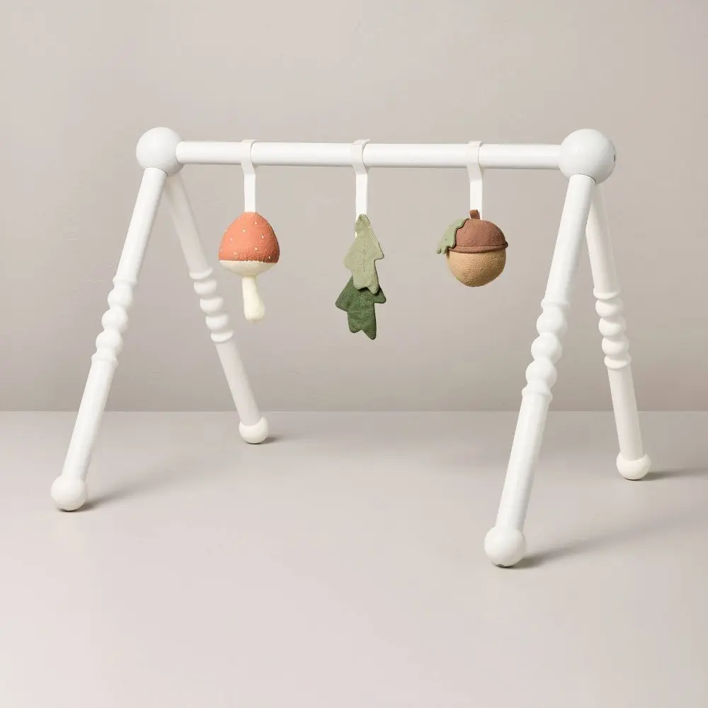 Wooden Play Gym with Soft Toys White - Hearth & Hand with Magnolia