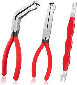 3PCS Electrical Disconnect Pliers, Upgrade Electrical Connector Pliers, Automotive Electrical Connector Removal Tool, Automotive Electrical Terminal Connector Separator Removal Tool for Cars
