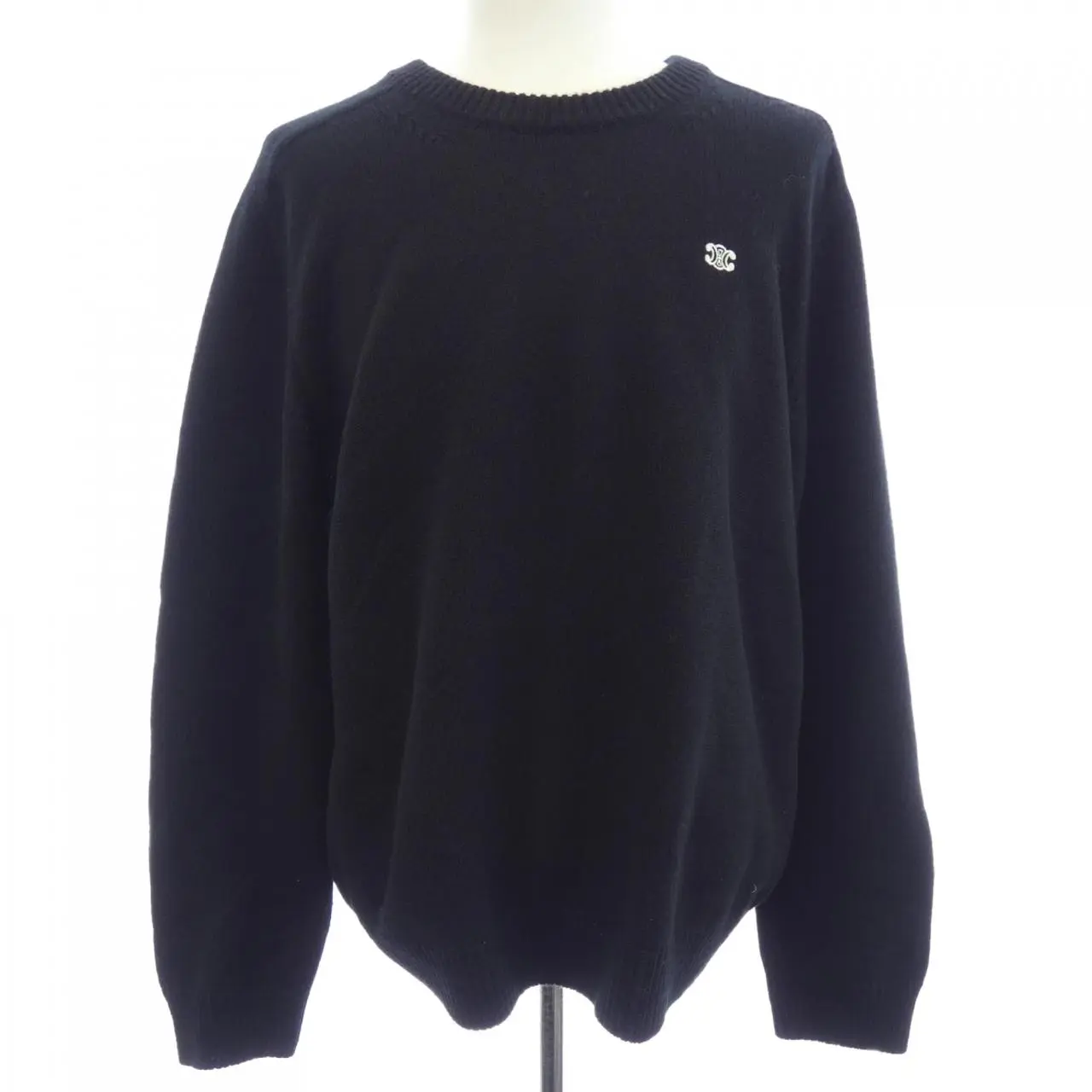 Pre-owned Celine Cashmere Small Leather Goods TRIOMPHE Blend Sweater