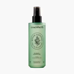 Essenherb Tea Tree 90 Clear Body Mist for acne skin | 360° Moisture Spraying with Vegan Formula | AHA+BHA+PHA+LHA, Korean Skincare (6.76 fl oz, 200ml)