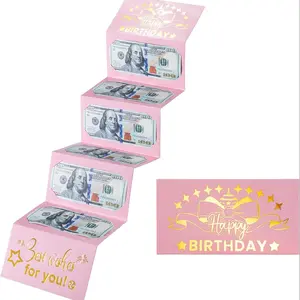 Cash Gift Birthday Envelope for Special Occasions, Valentine's Day Surprise Wallet Pouch for Cash Gifts, Unique Gift Presentation, Birthday Gift Box, Elegant Presentation