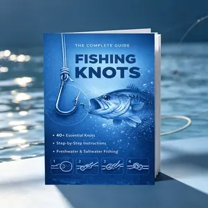 Fishing Knot Guide Book, Hook and Bait Rigging, Illustrated Common Fishing Knots Tutorial, Step-by-Step Knot Tying Manual for Beginners, Hook and Line Skills for Freshwater, Sea, Lure, Bank and Boat Fishing