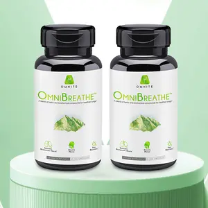 2 Bottles of OMNIBREATHE Lung Detox with NAC, Mullein & Quercetin - Mucus Relief & Breathing Support