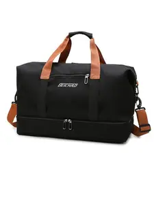 Lightweight High-Quality Extra Large Capacity Travel Duffel Bag | Dry & Wet Separation, Spacious Multi-Compartment Handbag with Multiple Pockets for Organized Travel, Gym, Sports & Outdoor Activities, Sturdy Zipper Closure, Sporty Design tiktokshopspringg