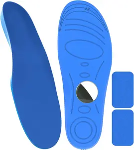 SANPON Airtag Hidden Holder Insoles for Kids Adults & Elderly Comfortable Blue Inserts 135-290mm All Seasons Footwear Size Range Shoe