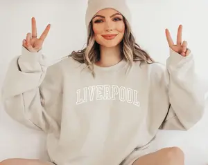 Liverpool Sweatshirt, Oversized Crewneck, Comfy Top, Fall Fashion