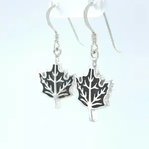 Maple Leaf Earrings • 925 Sterling Silver • Fall Nature Jewelry • Leaves Leaf