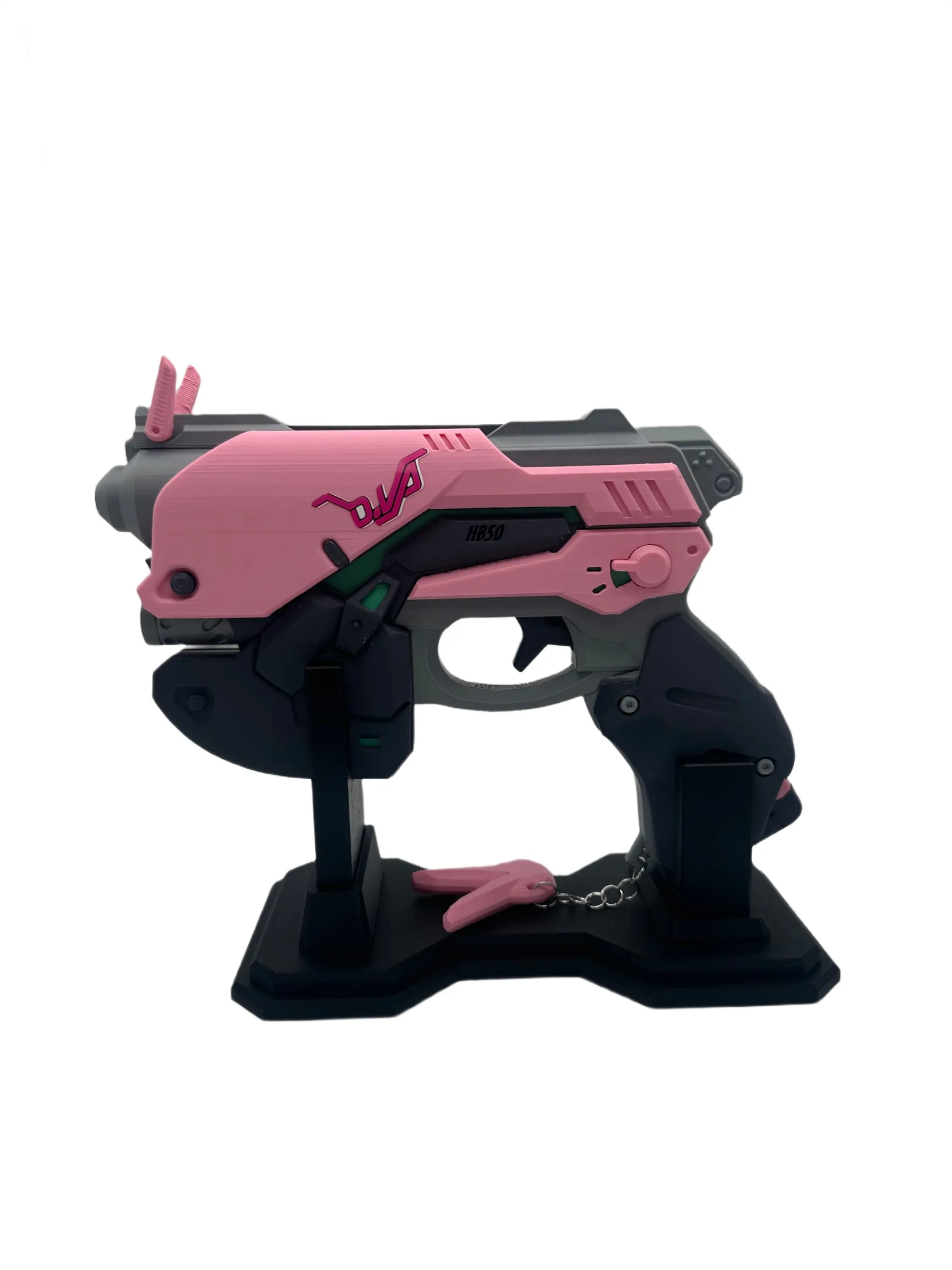 D.Va Light Gun Overwatch Cosplay Blaster — Removable Magazine, Rotating Knob & Display Stand