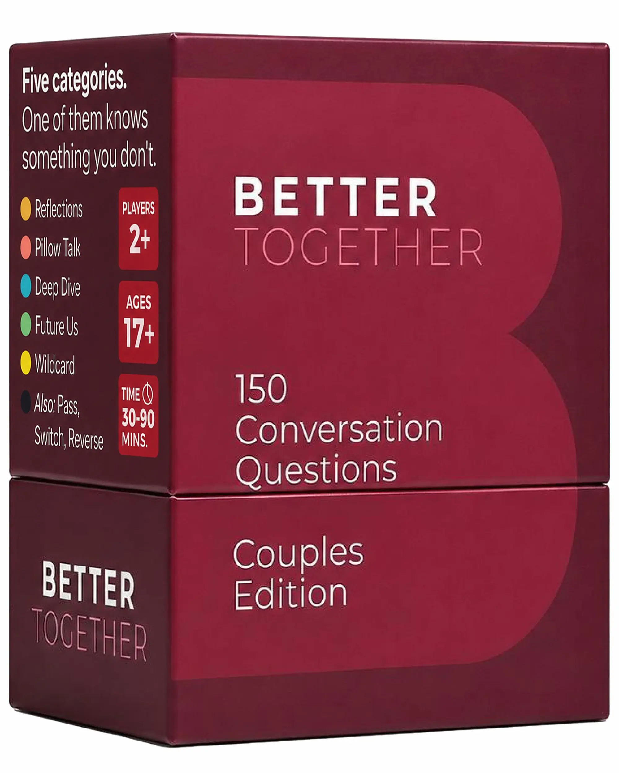Better Together Couples Card Game for Date Nights & Couples Gifts - 150 Deep Conversation Cards - Perfect for Anniversary & Wedding Gifts