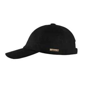 Cashmere Cap - Fine Italian Wool - Jet Black