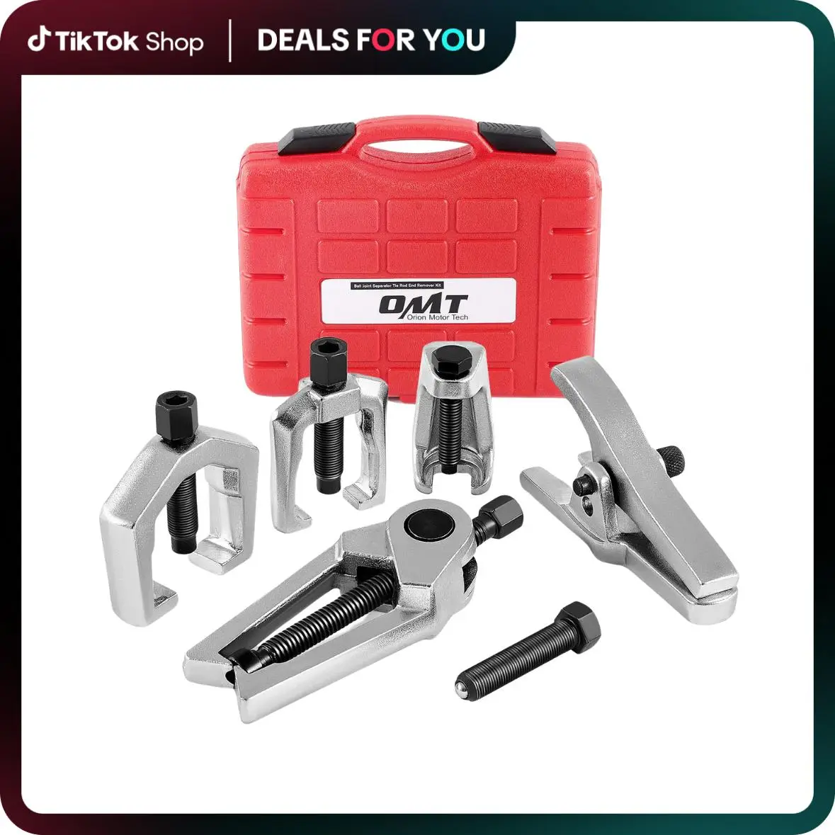 【Fall Deals For You】Orion Motor Tech 5-in-1 Ball Joint Separator, Heavy Duty Ball Joint Removal Tool, Pitman Arm Puller,Tie Rod End Tool Set for Muti-