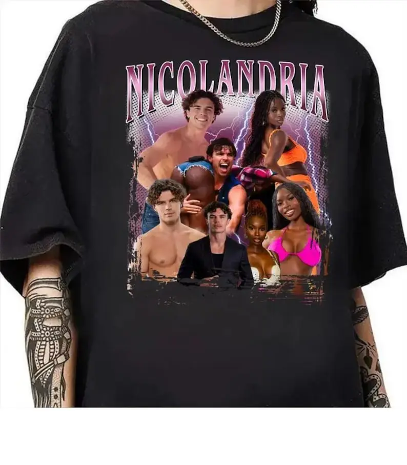[Sale off up to 50%] Nicolandria Love island USA Tshirt, Nicolas & Olandria Bootleg Tee, Love island USA Shirt, Gift For Her, Gift For Him, Gift For Fan