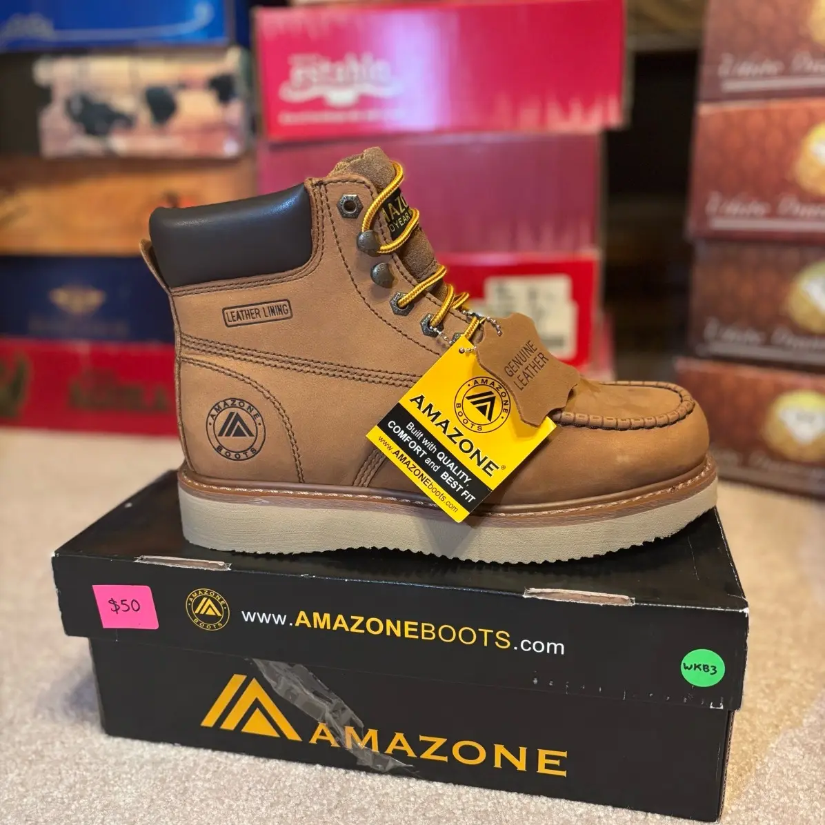 AMAZONE Goodyear Welt Work Boots (Zapatos de Trabajo) - size 9 1/2 M