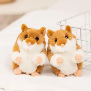 13cm Mini Hamster Plush Toy Cuddly Stuffed Animal, Standing Cute Pet Soft Fur Comfortable Handheld Gift, Perfect Valentine's Day Present for Girlfriend