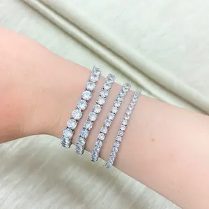 Luxury CZ Tennis Bracelet – Classic Iced Out Bridal Jewelry | Cubic Zirconia Link Bracelet