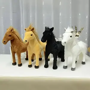 Super Cute Four-Color Plush Toy Horse, Home Decoration, Play, Birthday Gift for Boyfriend, Perfect for Kids and Adults