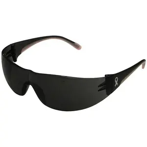 Bouton Eva Women's Safety Glasses with Pink Temples and Gray Lens