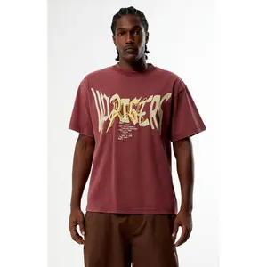 UPRISERS Men's Burgundy Warped Dream T-Shirt - Multicolor