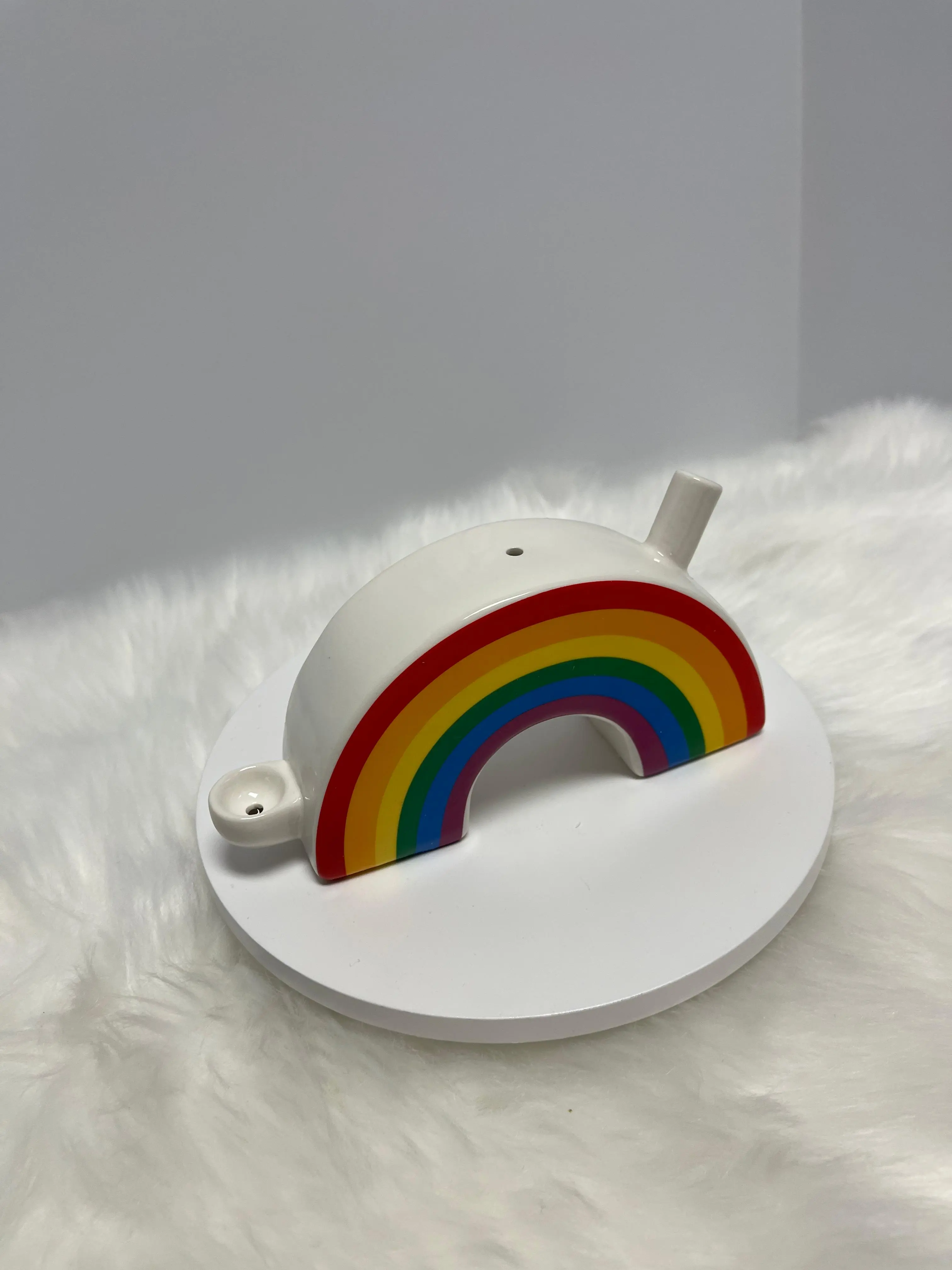 Handmade Ceramic Rainbow Pipe | Colorful Rainbow Pipe | Novelty Ceramic Pipe | Unique Handmade  Pipe | Collector Gift