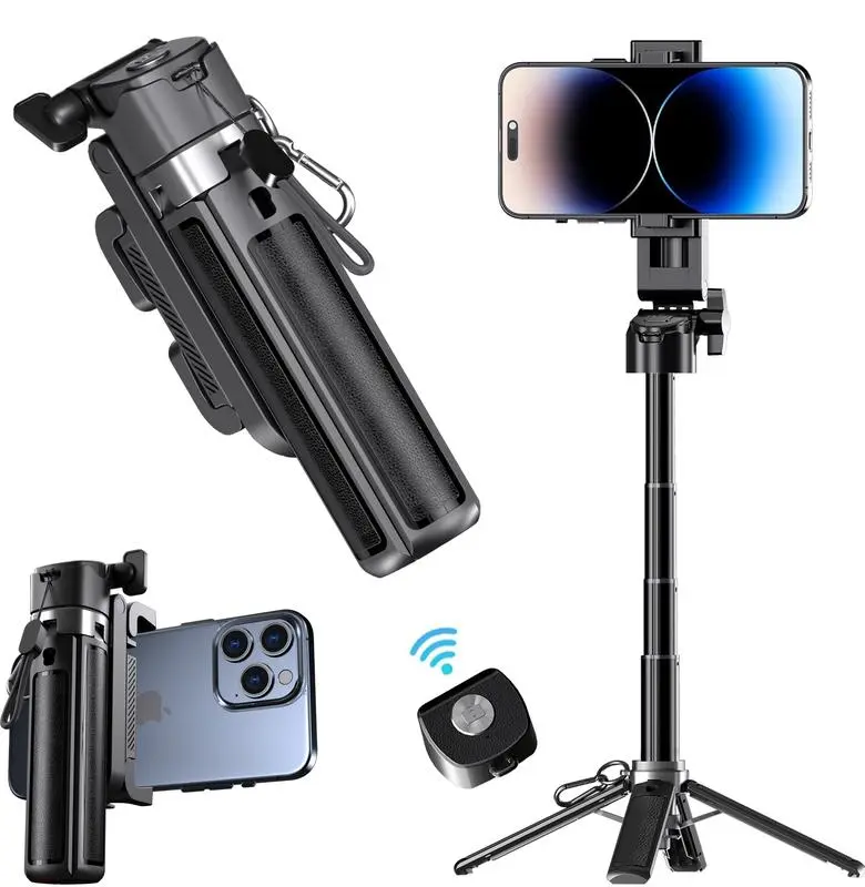 2026 New  5-in-1 Multifunctional MiniSelfie Stick, Capable of 360° Rotation,Compact and Stylish Wireless BluetoothControl, Suitable for , Video Recording,and Vlogging, Compatible  Most MobilePhones - Stabilizer Camera