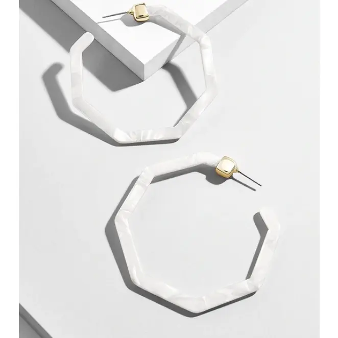 Ryan Resin Hoop Earrings