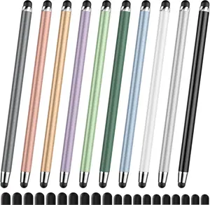 10 Pack Stylus, Stylus Pen for Touchscreen Universal Capacitive Stylus.2-in-1 Dual Rubber Tip, High Precision & Sensitivity Stylus Pen for iPad/Tablet/iPhone/Nintendo Switch/Android Phone (20 Tips)