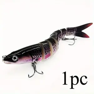 1pc Multi-jointed Swim Bait - Slow sinking biosimulation artificial bait for freshwater and saltwater trout and bass fishing hot Luya bait knobby fish