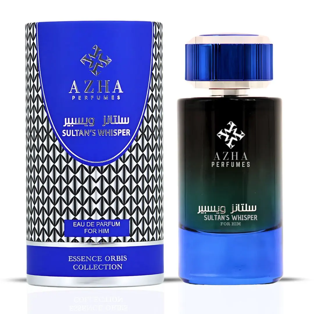 Sultan's Whisper For Him Eau De Parfum Spray 100ML (3.4 OZ) by Azha | A Regal Blend of Spice & Smoke, Softened by Whispers of Vanilla & Tonka
