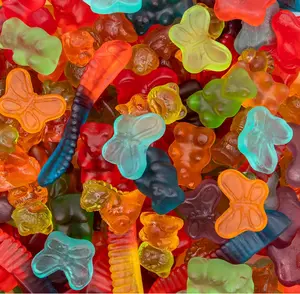 Gummy Candy Mix | 2 Pound Variety Pack | Gummy Worms, Bears, Butterflies, 3D Bears, 3D Dinosaurs | Assorted Fruit Flavors for Party Favors, Goodie Bags, and Snacking
