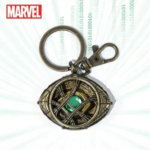 Marvel Officially Licensed Strange in the Multiverse of Madness Eye of Agamotto Pewter Keyring, Metal Keychain Gift for Fans, Authentic Keychain