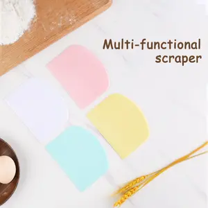 5pcs/set Silicone Dough Scraper Cutter - Non-Stick, Food Grade Tool for Cutting & Shaping Dough | Individual independent packaging Perfect for Eid Desserts & Family Baking Baking Tools Baking Supplies Bakeware Utensils