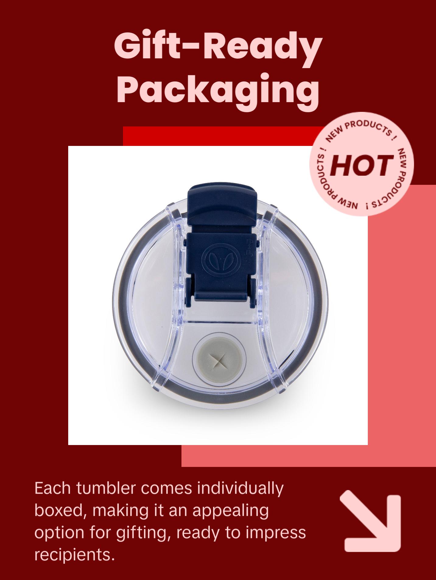 40oz Big Swig Handle Tumbler - Dual Function Lid - Matching Color & Clear Straw & Straw Cleaner