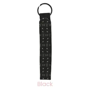 abbyrose Stitches Wristlet Key Chain Black