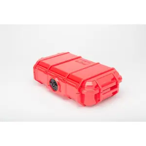 212 MAIN Seahorse 56 Micro Tool Case - Red, Hard Plastic Shell, Polycarbonate Construction, Carabiner Loop, IP67 Rated, Keyed Lock