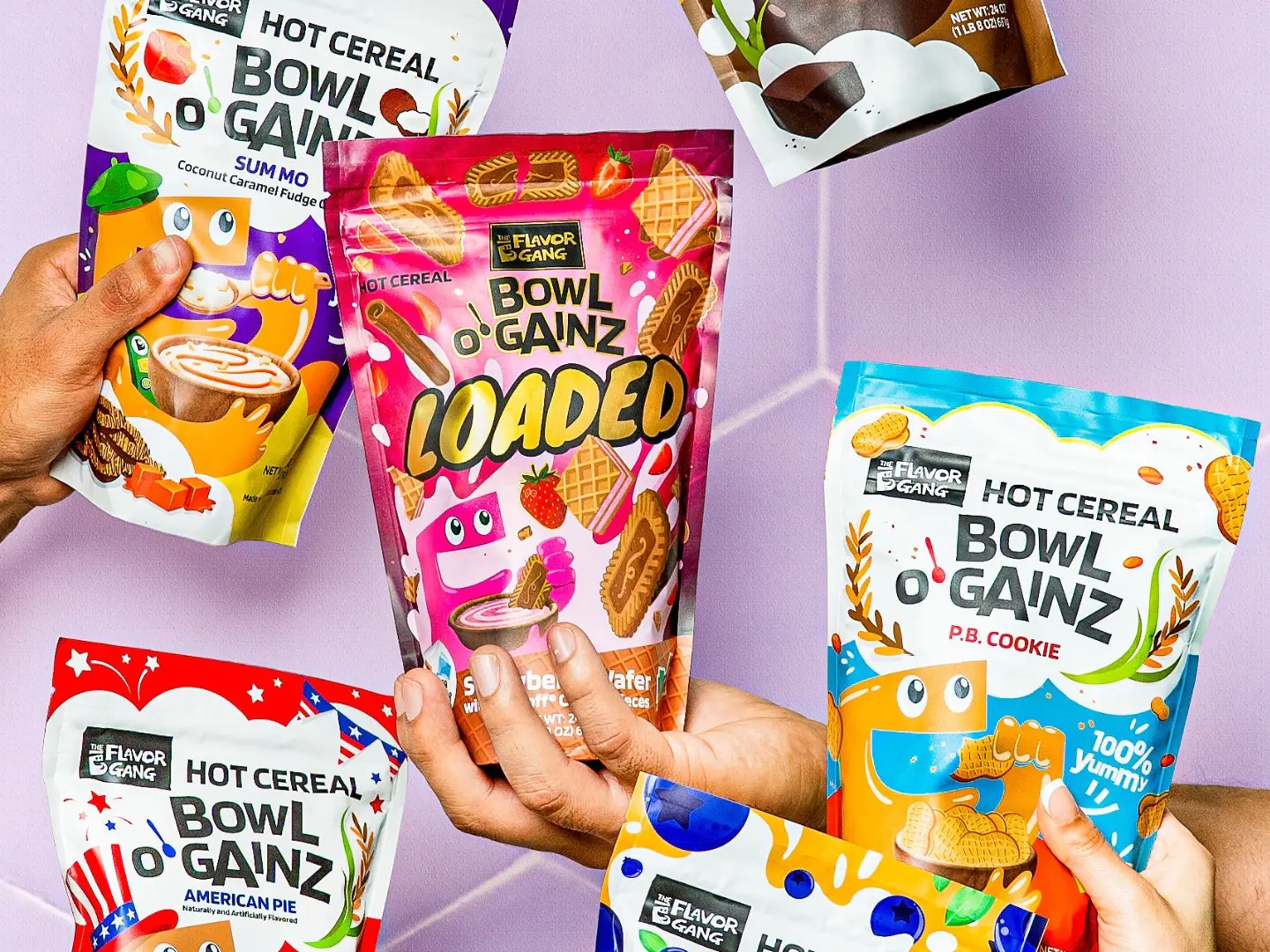 The Flavor Gang BOGz, Bowl O Gainz, Cream Of Rice, Hot Cereal