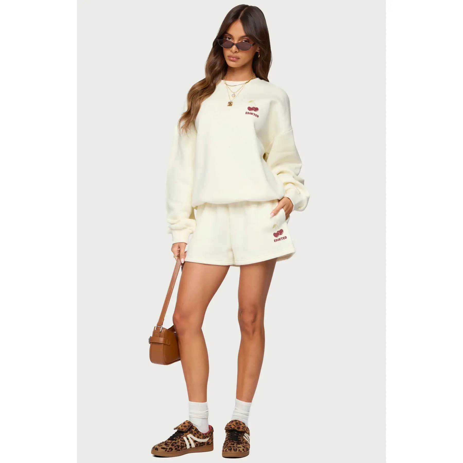 Cherry Babe Sweat Shorts