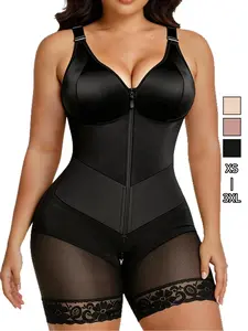 New Women's Shapewear Bodysuit,Colombian Fajas, Bodysuit Fajas Tummy Control Butt Lifter ， Full Body Sculpting Waist Trainer, Adjustable Straps, Zipper Backless Top & Shorts, Dual Layer Compression Belt, Underwear