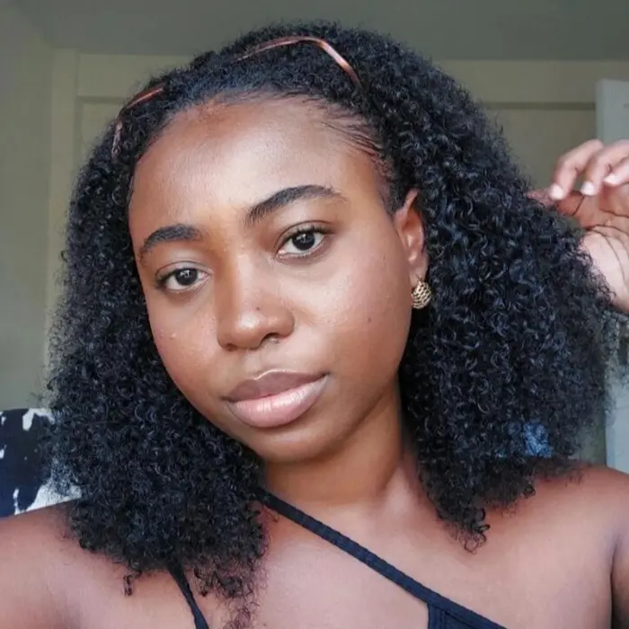 Hergivenhair 3B-3C Curly Half Wig for Natural Hair, 100% Human Hair 3-in-1 Versatile Drawstring Ponytail, Beginner Friendly Glueless Ready to Wear, Glueless Ready To Wear Wig, Beginner Friendly Wig