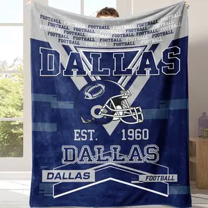 Dallas Football Vintage Style Personalized Blanket, Dallas Football Blanket, Cowboy Blanket, Dallas Blanket, Dallas Fans Gift Suitable for use in offices, sofas, and travel settings, etc. Suitable for all four seasons,A gift suitable for fans