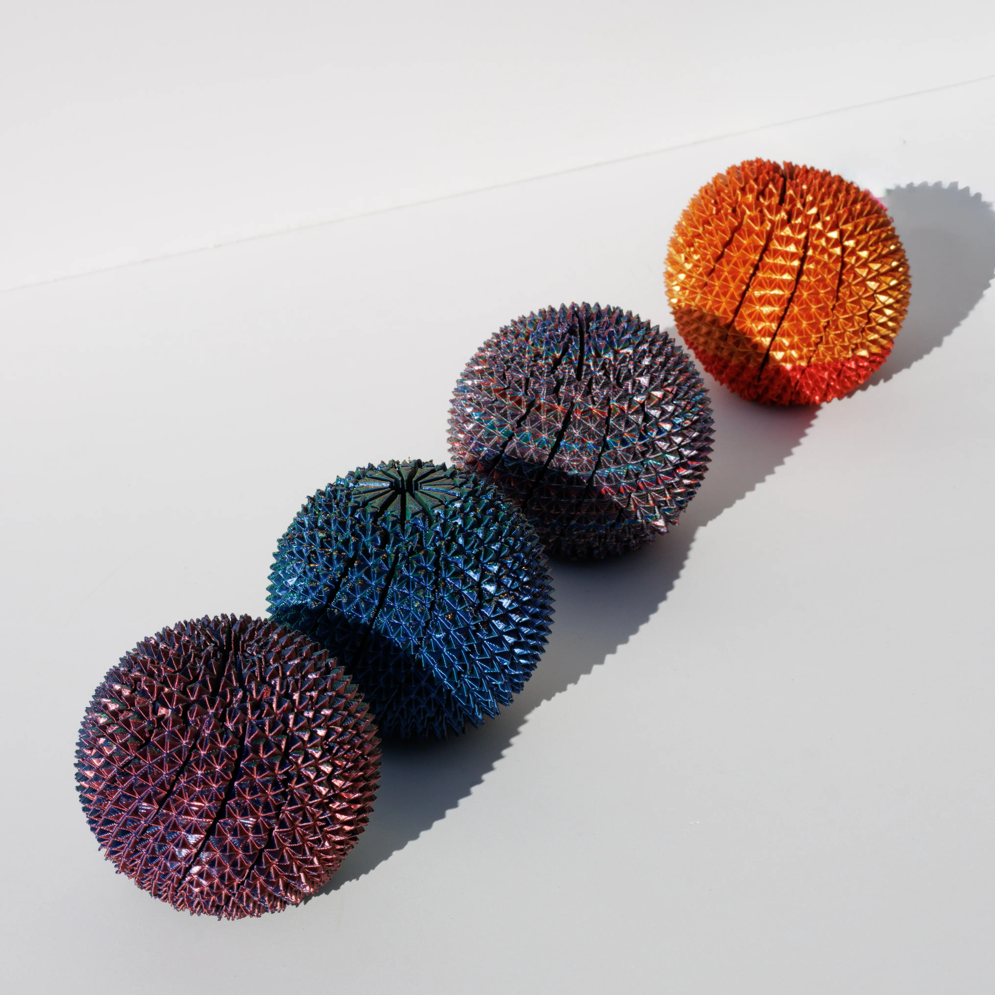 3D Printed -Spiky Ball fidget figurine, PLA material Eco Friendly