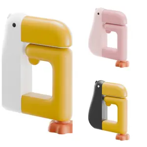 Lightweight Hangable Thinking Duck Metal Backpack Hanger - Adjustable Desk Edge Hook, Student Desk Organizer for Classroom, Home Use